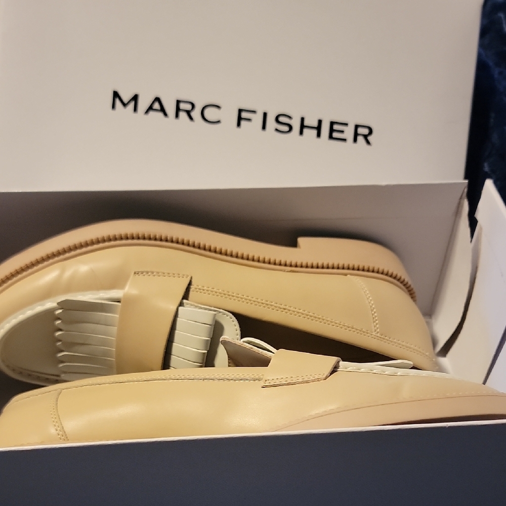 Marc Fisher Tan Loafers